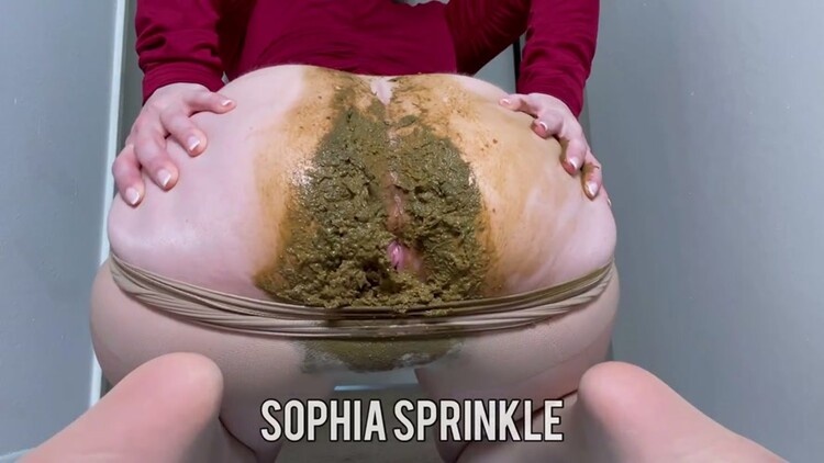 Pantyhose Poop and Smear in Red Dress - Sophia Sprinkle [2023 | FullHD]