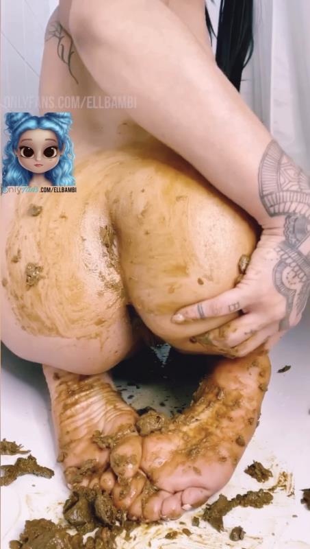 Smearing Over My Ass & Feet P1 - Inked Bambi [2025 | SD]